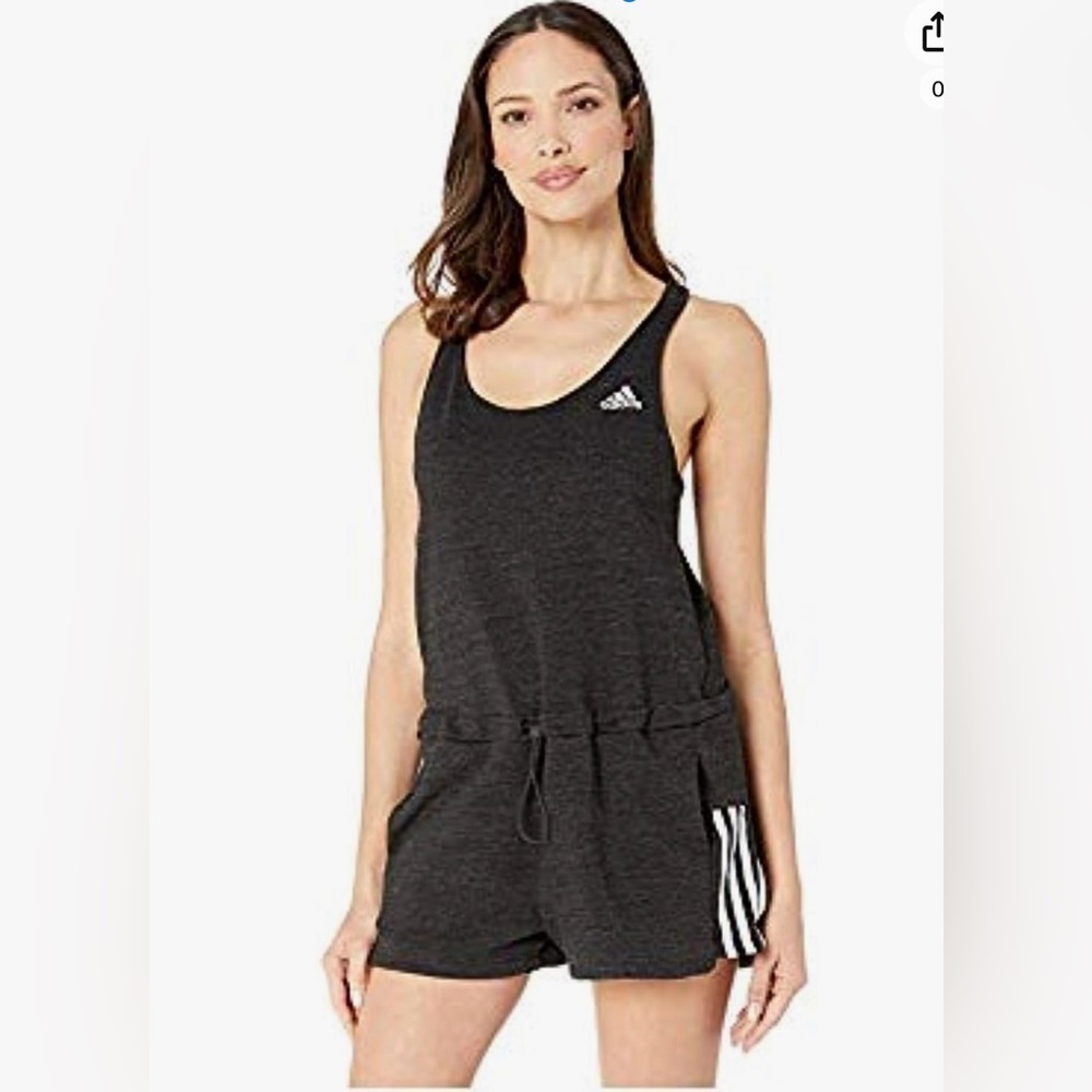 Adidas Women's Sport 2 Street Romper black white Sz S